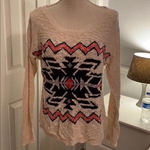 Aztec Print Sweater
